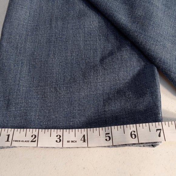 Talbots Jeans Straight Slim Mid Rise Women 8P Mid Wash Blue Stretch Ankle Cotton - Picture 10 of 11